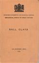 Ball Clays (Special Reports on the Mineral Resources of Great Britain. Vol. XXXI)