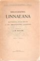 Bibliographia Linnaeana: Matériaux pour servir à une bibliographie linnéenne. Partie I - Livraison I