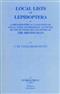 Local Lists of Lepidoptera, or a bibliographical catalogue of local lists and regional accounts of the Butterflies and Moths of the British Isles