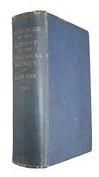 Catalogue of the Library of the Zoological Society of London