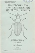 Coleoptera Carabidae (Handbooks for the Identification of British Insects 4/2)