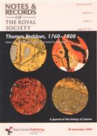 Thomas Beddoes, 1760-1808