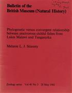  Phylogenetic versus convergent relationship between piscivorous cichlid fishes from Lakes Malawi and Tanganyika