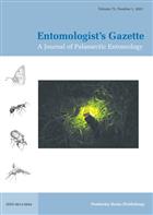 Entomologist's Gazette Vol. 72 Part 1 (2021)