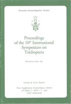 Proceedings of the 10th International Symposium on Trichoptera: Potsdam, Germany, July 30th-August 5th 2000