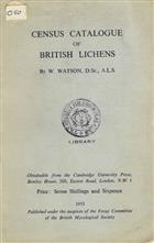 Census Catalogue of British Lichens