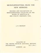 Microlepidoptera from the New Hebrides: Records and Descriptions of Microlepidoptera Collected on the Island of Aneityum by Miss Evelyn Cheesman, O.B.E.