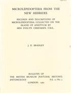 Microlepidoptera from the New Hebrides: Records and Descriptions of Microlepidoptera Collected on the Island of Aneityum by Miss Evelyn Cheesman, O.B.E.