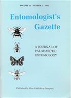 Entomologist's Gazette: A Journal of Palaearctic Entomology. Vols 43-62