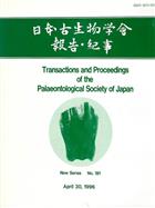 Transactions and Proceedings of the Palaeontogical Society of Japan. Nos 181-184