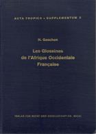 Les Glossines de l'Afrique Occidentale Française (Acta Tropica Supplementum 2)