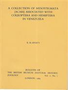  A Collection of Mesostigmata (Acari) associated with Coleoptera and Hemiptera in Venezuela