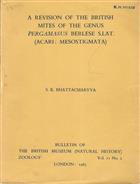 A Revision of the British Mites of the Genus Pergamasus Berlese S.Lat. (Acari: Mesostigmata)