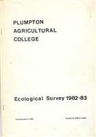 Plumpton Agricultural College Ecological Survey 1982-83