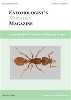 Entomologist's Monthly Magazine Vol. 157 Part 3 (2021)