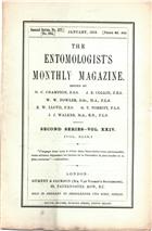 Entomologist's Monthly Magazine Vol. XLIX (1913)