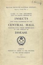 Guide to the specimens and enlarged models of insects and ticks exhibited in the Central Hall illustrating their importance in the spread of disease