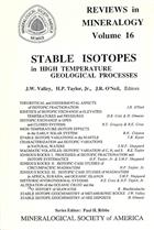 Stable Isotopes in High Temperature Geological Processes