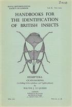 Hemiptera Cicadomorpha (excluding Deltocephalinae and Typhlocybinae) (Handbooks for the Identification of British Insects 2/2a)