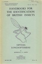 Diptera Lonchopteridae (Handbooks for the Identification of British Insects 10/2ai)