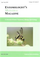 Entomologist's Monthly Magazine Vol. 158 Part 2 (2022)