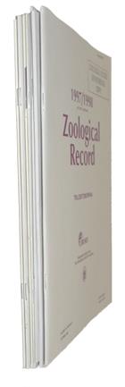 Zoological Record: Trilobitomorpha 1989-1999. Vols 126-135 Section 11
