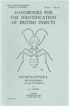 Hymenoptera, Superfamily Bethyloidea (excluding Chrysidadae) : (Handbooks for the Identification of British Insects)