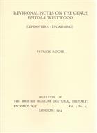 Revisional Notes on the Genus Epitola Westwood (Lepidoptera: Lycaenidae)