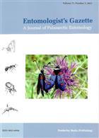 Entomologist's Gazette Vol. 73 Issue 3 (2022)