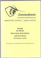 Katalog der Bienen Österreichs, Deutschlands und der Schweiz (Hymenoptera, Apidae)