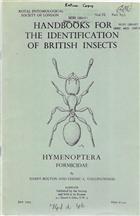 Hymenoptera, Formicidae:  (Handbooks for the Identification of British Insects 06/03c) (Handbooks for the Identification of British Insects 6.3c)