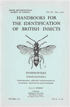 Hymenoptera, Ichneumoninae 2, Alomyinae, Agriotypinae and Lycorininae (Handbooks for the Identification of British Insects 7/2aii)