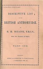 Descriptive List of the British Anthomyidae. Pt 1-2