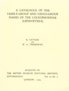 A Catalogue of the family-group and genus-group names of the Coleophoridae (Lepidoptera)