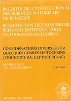 Considerations Diverses Sur Quelques Genres Leptocerins (Trichoptera, Leptoceridae)