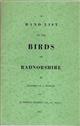 Hand List of the Birds of Radnorshire