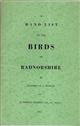 Hand List of the Birds of Radnorshire