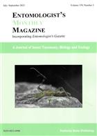 Entomologist's Monthly Magazine Vol. 159 Part 3 (2023)