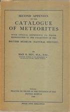 Second Appendix to the Catalogue of Meteorites with Special Reference to those represented in the Collection of the British Museum (Natural History)