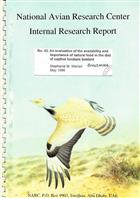 An evaluation of the availability and importance of natural food in the diet of captive houbara bustard