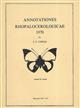 Annotationes Rhopalocerologicae 1970