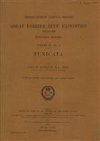 Tunicata Great Barrier Reef Expedition 1928-29. Scientific Reports. Vol. IV, No. 3