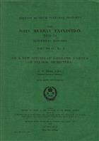 On a New Species of Halobates, a Genus of Pelagic Hemiptera. The John Murray Expedition 1933-34 Scientific Reports Vol. IV, No. 2