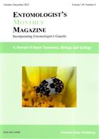 Entomologist's Monthly Magazine Vol. 159 Part 4 (2023)