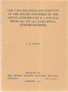 The Type specimens and identity of the species described in the genus Lithobius by R.I. Pocock, from 1890 to 1901 (Chilopoda, Lithobiomorpha)