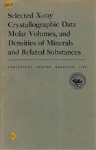 Selected X-ray crystallographic data, Molar volumes, and densities of Mineral and related substances