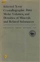 Selected X-ray crystallographic data, Molar volumes, and densities of Mineral and related substances