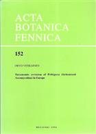 Taxonomic revision of Peltigera (lichenized Ascomycotina) in Europe