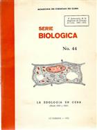 La Zoologia en Cuba (Desde 1868 a 1968)