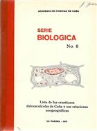 Lista de los crustáceos dulceacuícolas de Cuba y sus relaciones zoogeográficas